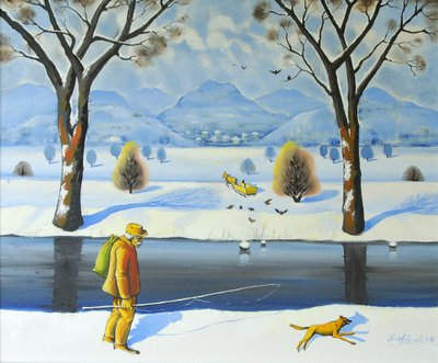 Winters Walk, 2005 by Radi Nedelchev